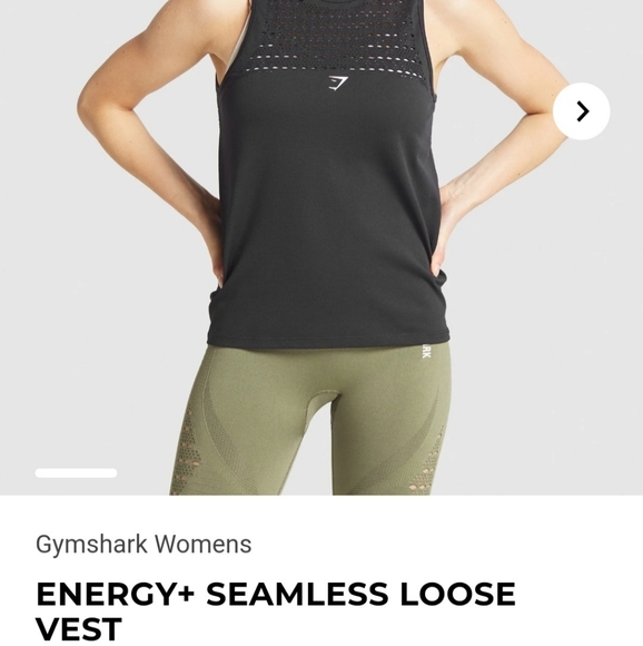 Gymshark Tops Energy Seamless Loose Vest Gymshark Used Poshmark
